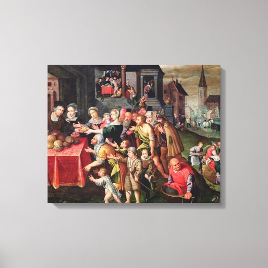 De werken van Mercy Canvas Afdruk (Voorkant)