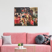 De werken van Mercy Canvas Afdruk (Insitu (Woonkamer))