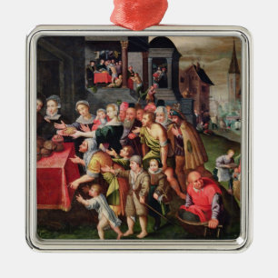 De werken van Mercy Metalen Ornament
