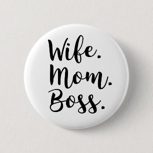 de werkgever van het vrouwenmamma ronde button 5,7 cm