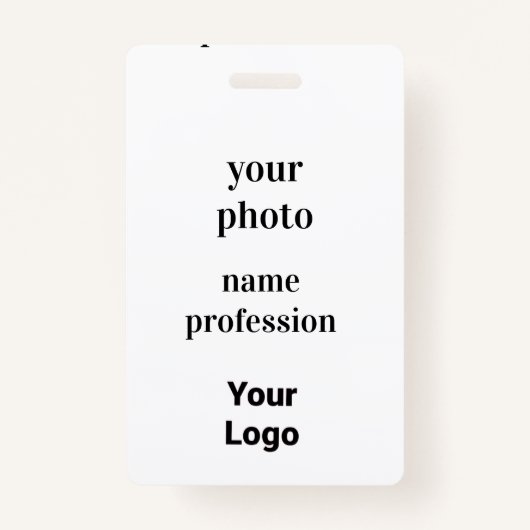 de werknemersfoto van de bodem, streepjescode, log badge (Voorkant)