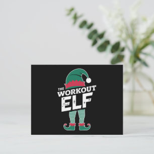 De werkout Elf Group komt overeen met het kerstfee Feestdagenkaart