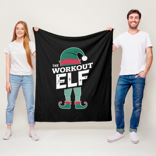 De werkout Elf Group komt overeen met het kerstfee Fleece Deken (In situ)