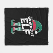 De werkout Elf Group komt overeen met het kerstfee Fleece Deken (Voorkant (Horizontaal))