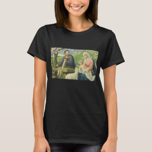 De werkplaats van Jozef met Maria en het kindje Je T-shirt