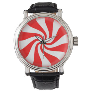 De Werveling van het Snoep van de pepermunt Horloge