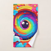 De wervelwind van kleurrijke verbeelding bad handdoek (Handdoek)