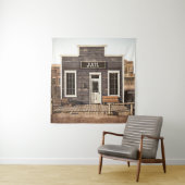 De westerne gevangenis van Rustic. 3d ing. Deel va Wandkleed (In situ)