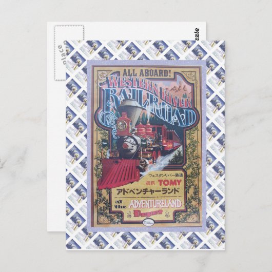 De westerne Spoorweg van de Rivier Briefkaart (Voorkant / Achterkant)