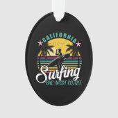 De westkust - Californië Surfing Ornament (voorkant)