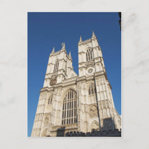 De Westminster Abbey-kerk in Londen Briefkaart