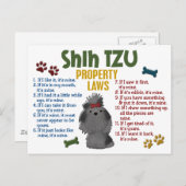 De Wet 4 van het Bezit van de Tzu Briefkaart (Voorkant / Achterkant)