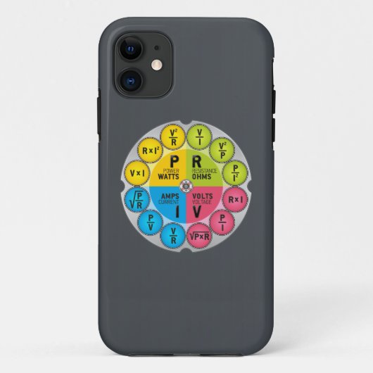 De wet Circle van Ohm Case-Mate iPhone Case (Achterkant)