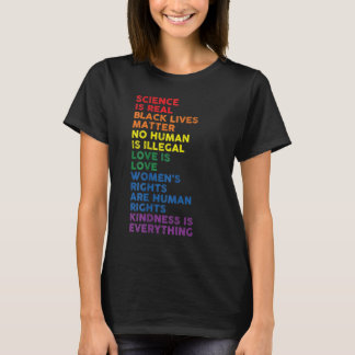 De wetenschap in nood is echt zwart, LGBT-materiaa T-shirt