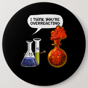 De Wetenschap van de chemie u is Grappige Grap Ronde Button 6,0 Cm