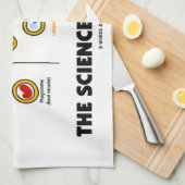 De wetenschap van het eten (Humor van de endemisch Theedoek (Quarter Fold)