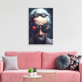 De wetenschapper canvas afdruk (Insitu (Woonkamer))