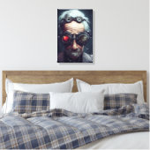 De wetenschapper canvas afdruk (Insitu (Slaapkamer))