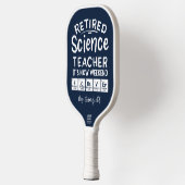 De wetenschapsleraar in het veld Het weekeinde ooi Pickleball Paddle (Links)