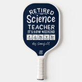 De wetenschapsleraar in het veld Het weekeinde ooi Pickleball Paddle (Achterkant)