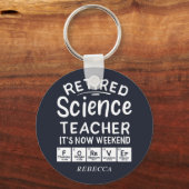 De wetenschapsleraar in het veld Het weekeinde ooi Sleutelhanger (Voorkant)
