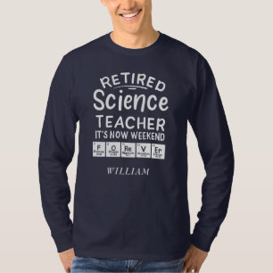 De wetenschapsleraar in het veld Het weekeinde ooi T-shirt