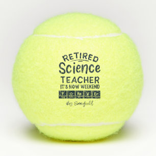 De wetenschapsleraar in het veld Het weekeinde ooi Tennisballen