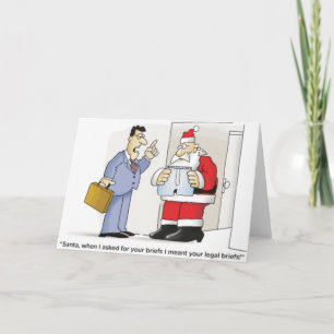 De Wettelijke Memoranda van de kerstman Feestdagen Kaart