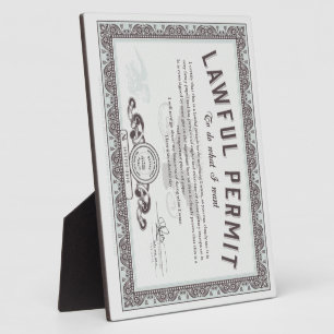 De wettige vergunning doet wat u wilt fotoplaat