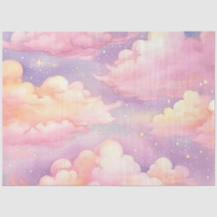 De Whimsical Pastel Cloud Serie Ontwerp 10 Tissuepapier