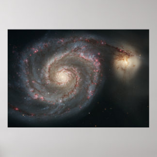 De Whirlpool Galaxy Poster