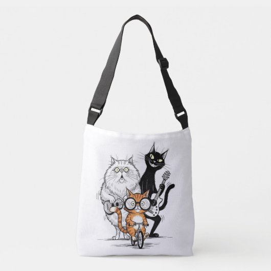 De Whisker bemanning Crossbody Tas (Voorkant)