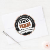 De Whiskey Barrel Ronde Sticker (Envelop)