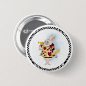 De White Rabbit Button (Voorkant /achterkant)