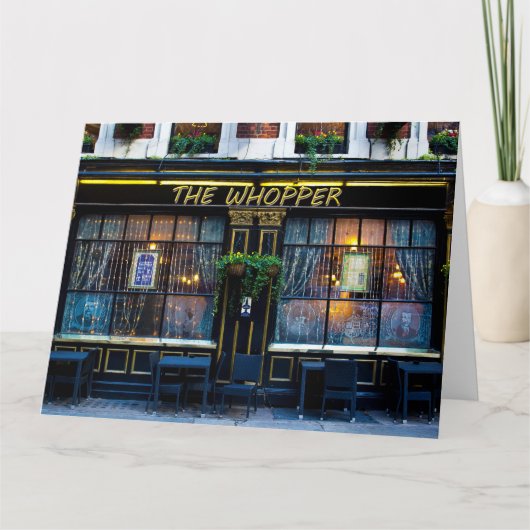De Whopper Pub Kaart (Voorkant)