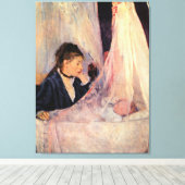 De wieg, beroemd schilderij, canvas afdruk (Insitu (Houten vloer))