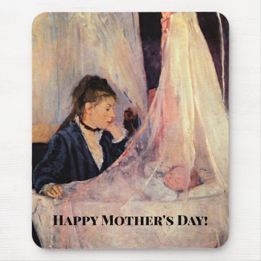 De wieg, beroemd schilderij, muismat (Voorkant)