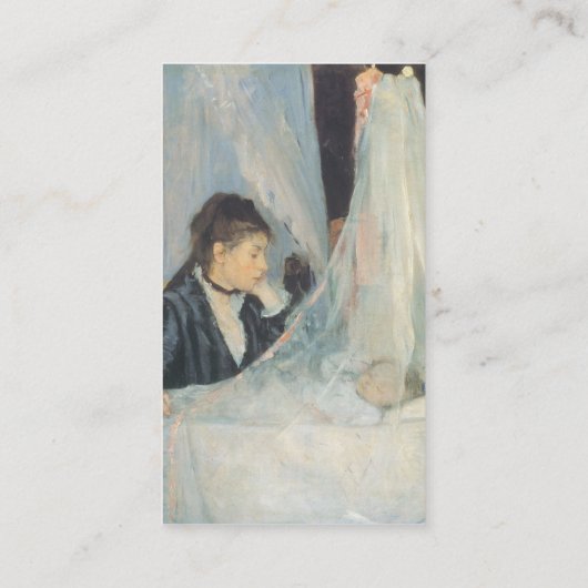 De wieg van Berthe Morisot Visitekaartje (Achterkant)