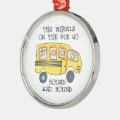 DE WIELEN OP DE BUS METALEN ORNAMENT (Links)