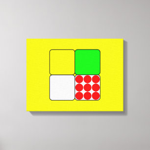 De Wielertrui 3 Geel Canvas Afdruk