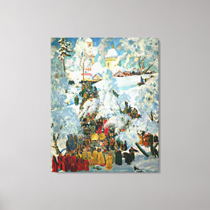 De wijding van water op Theophany Canvas Afdruk