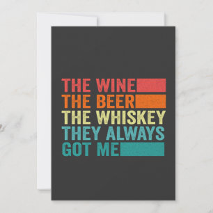 De Wijn Het Bier De Whiskey Die Hebben Me Altijd T Kaart