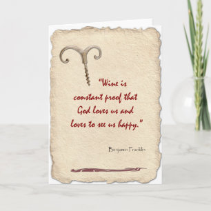 De wijn is Bewijs Kaart