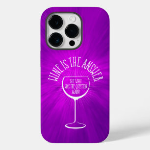 De wijn is het antwoord Hoesje-Mate iPhoneGeval Case-Mate iPhone 14 Pro Hoesje
