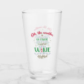 De wijn is zo mooi glas (Achterkant)