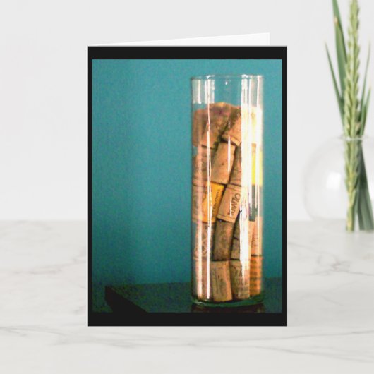 de wijn kurkt kaart (Voorkant)