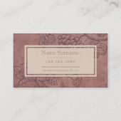 De Wijn van Bourgondië Visitekaartje (Achterkant)