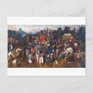De wijn van Sint-Maarten, Pieter Bruegel Briefkaart