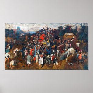 De wijn van Sint-Maarten, Pieter Bruegel Poster