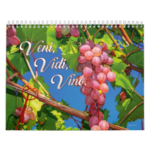 De Wijn Wall Calender - Veni, Vidi, Vino. Kalender